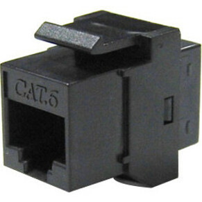 Dynamix Cat 6 Rated RJ-45 8C Joiner 2 Way (2x RJ-45 Sockets) Black Colour