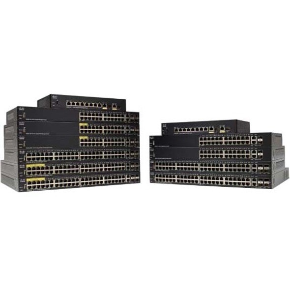 Cisco 350 SG350-28 26 Ports Manageable Layer 3 Switch - Gigabit Ethernet - 10/100/1000Base-TX, 1000Base-X