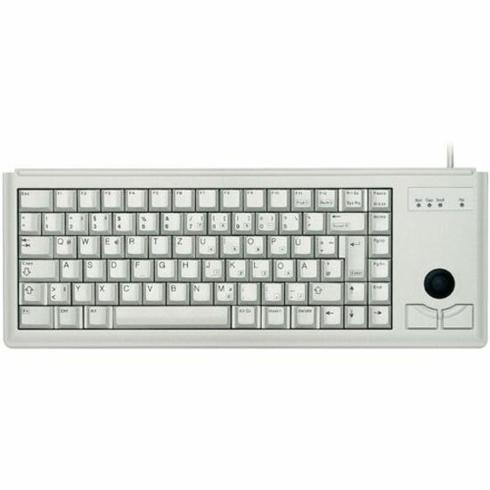 CHERRY G84-4400 Tastatur - Kabel Konnektivität - PS/2 Schnittstelle - Trackball - Französisch - Hellgrau