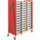 Safco Whiffle Typical Triple Rolling Storage Cart