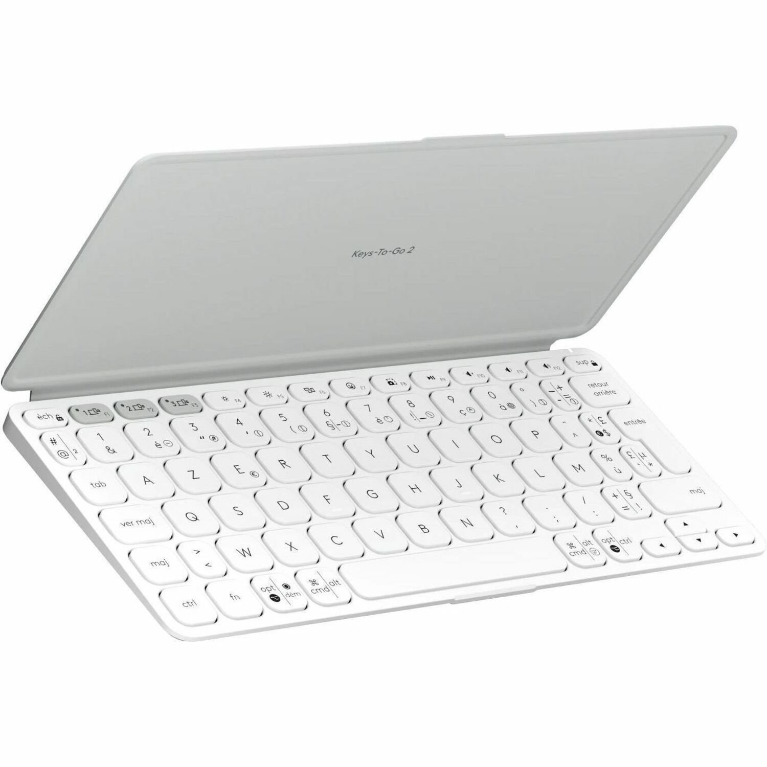 Logitech Keys-To-Go 2 Toetsenbord - Draadloos Verbinding - Frans - AZERTY indeling - Grijs