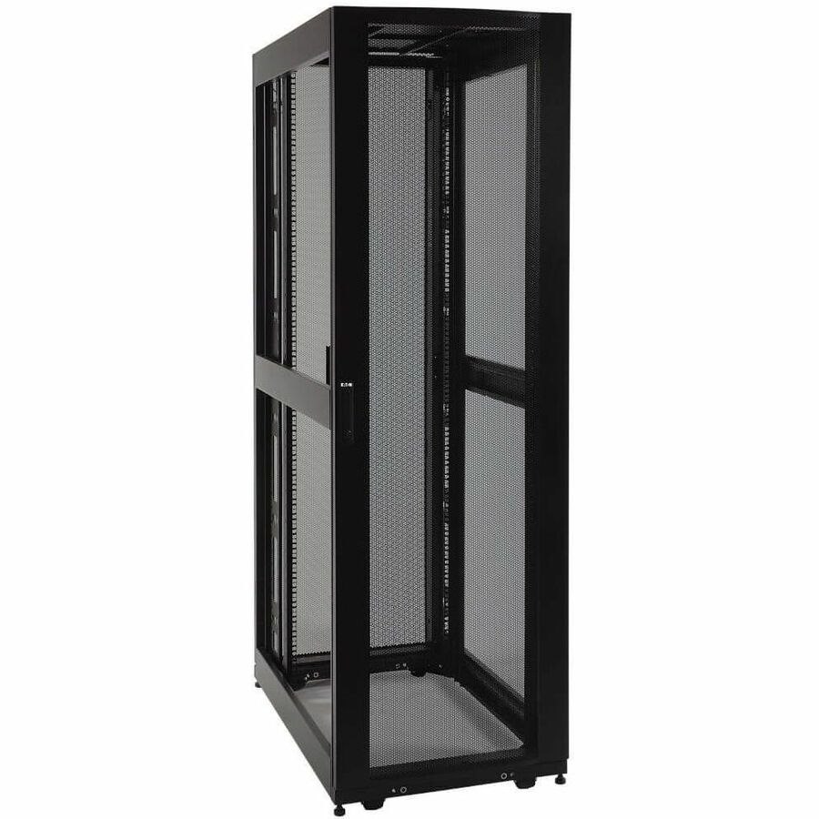 Eaton Tripp Lite Series 47U Server Rack, Euro-Series - Expandable Cabinet, Standard Depth, Side Panels Not Included