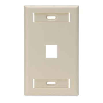 Leviton QuickPort 42080-1IS Single Gang Faceplate