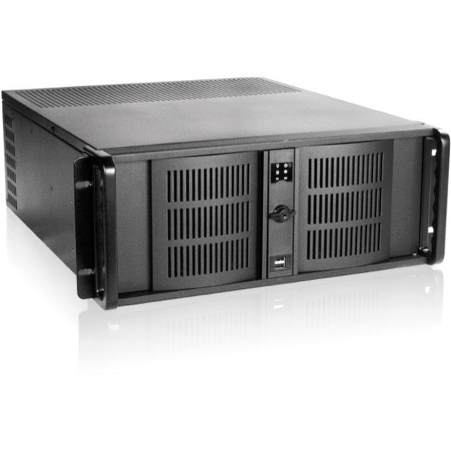 iStarUSA 4U Compact Stylish Rackmount Chassis with 500W Redundant Power Supply