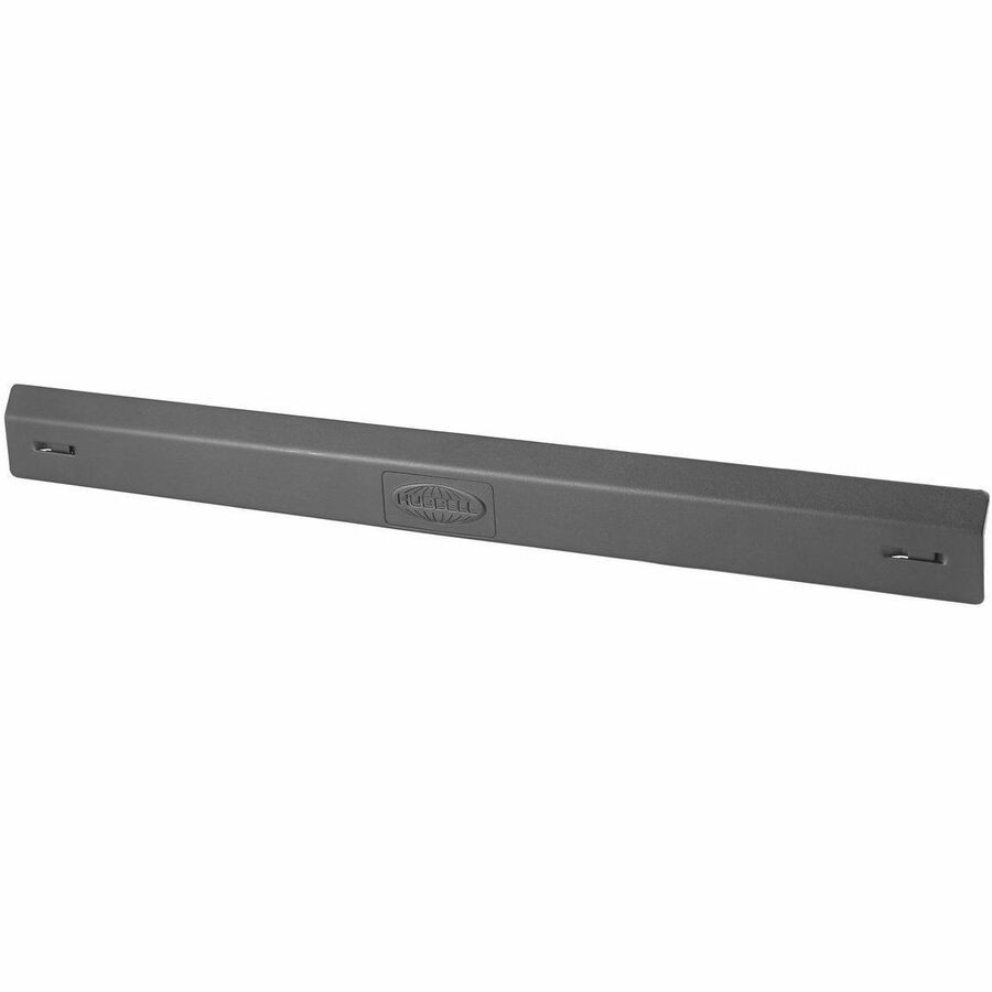 Hubbell Premise Wiring Horizontal Cable Manager, S-Series, 1-Unit, Cover, Black