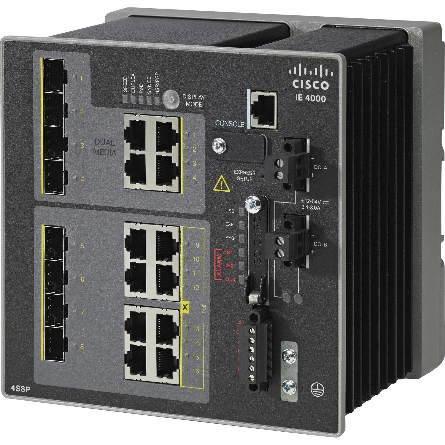 Cisco 4000 IE-4000-4S8P4G-E 12 Ports Manageable Layer 3 Switch - Gigabit Ethernet - 10/100/1000Base-TX, 1000Base-X