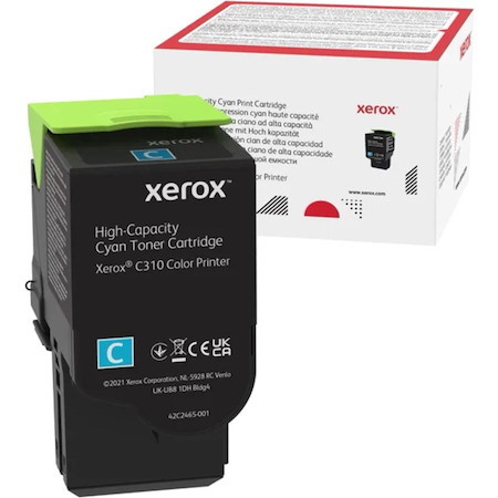 Xerox Genuine Xerox® C310 Color Printer/ C315 Color Multifunction Printer Cyan High capacity Toner Cartridge (5500 Pages) - 006R04365