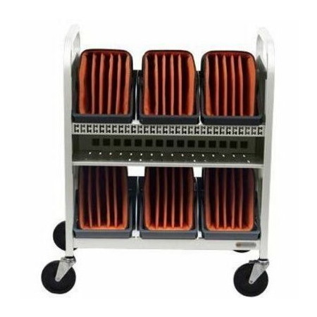 Bretford CUBE Transport Cart with Caddies - TVCT30CAD
