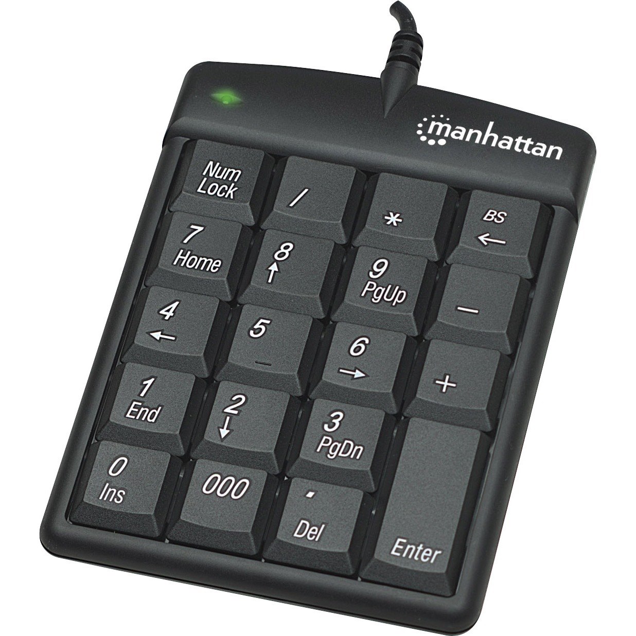 Manhattan USB Numeric Keypad with 18 Full-size keys