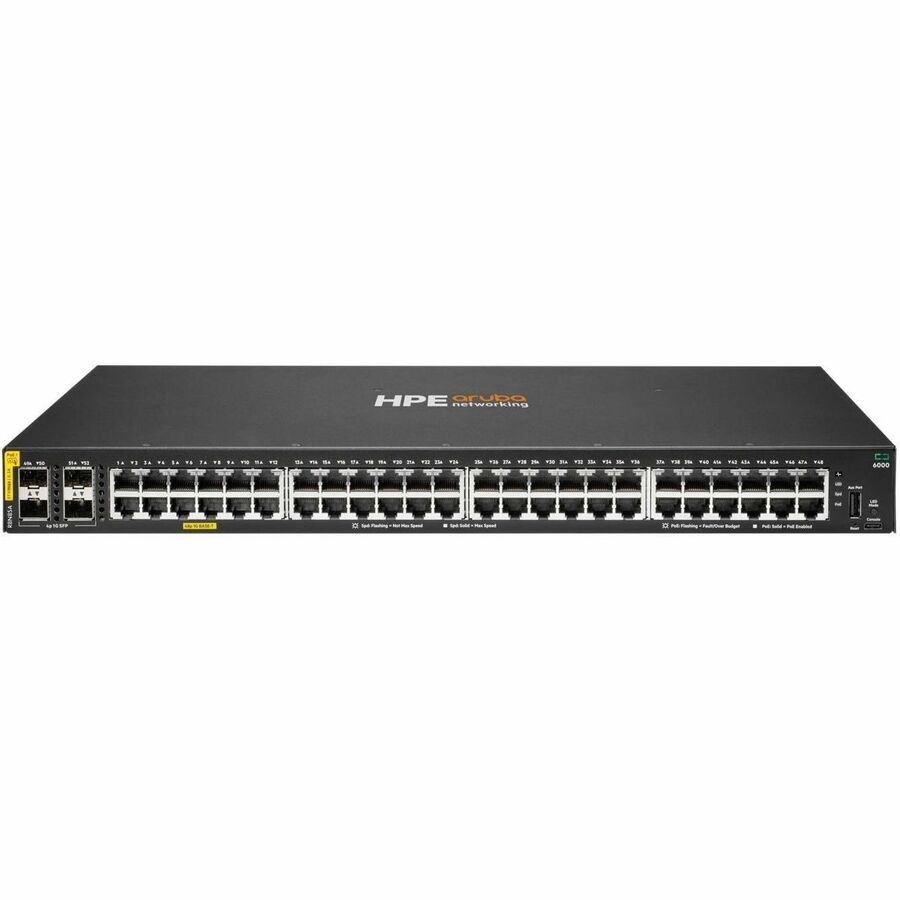 Aruba CX 6000 48G Class4 PoE 4SFP 370W Switch