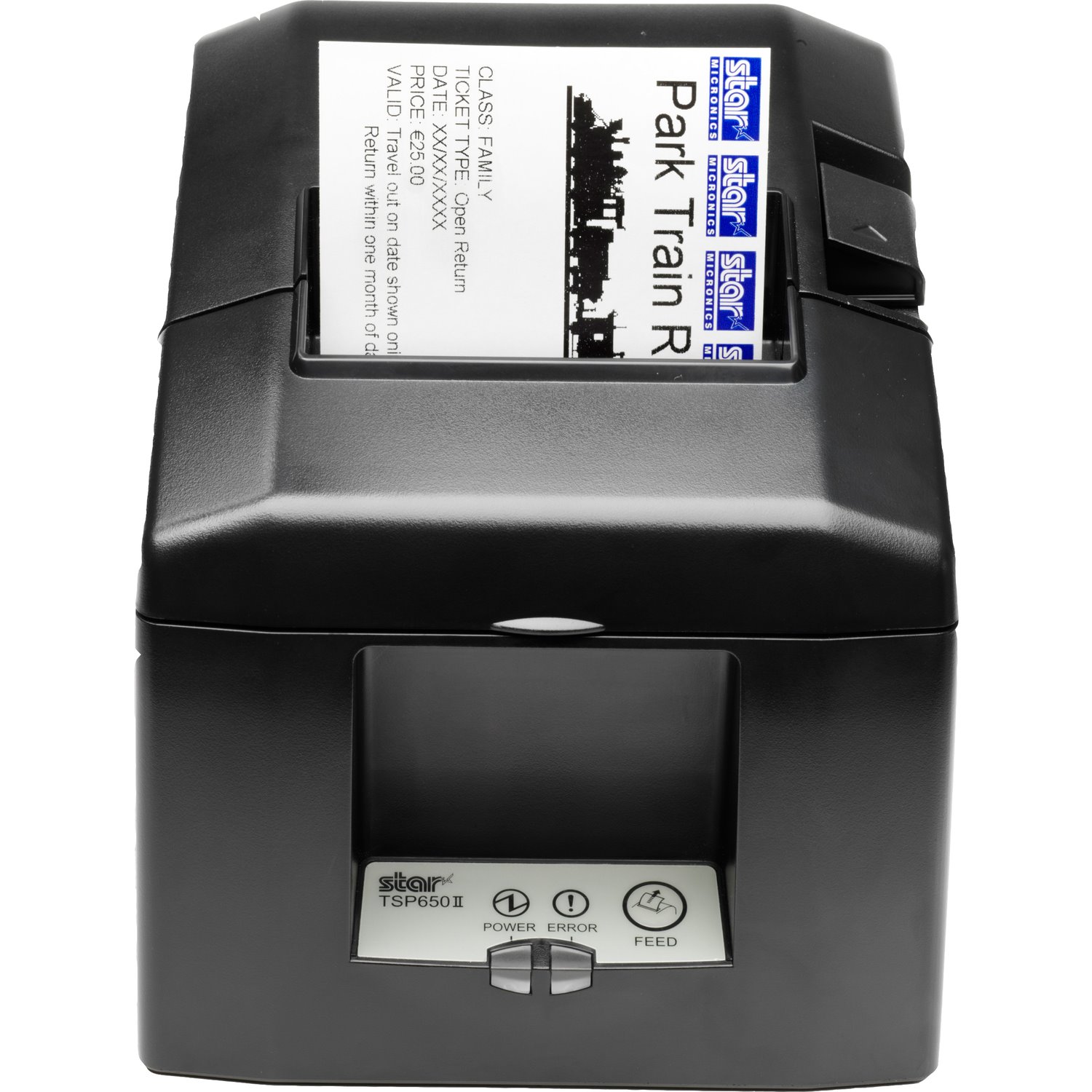 Star Micronics TSP650II Thermal Printer, USB - Auto Cutter, External Power Supply Included, Gray