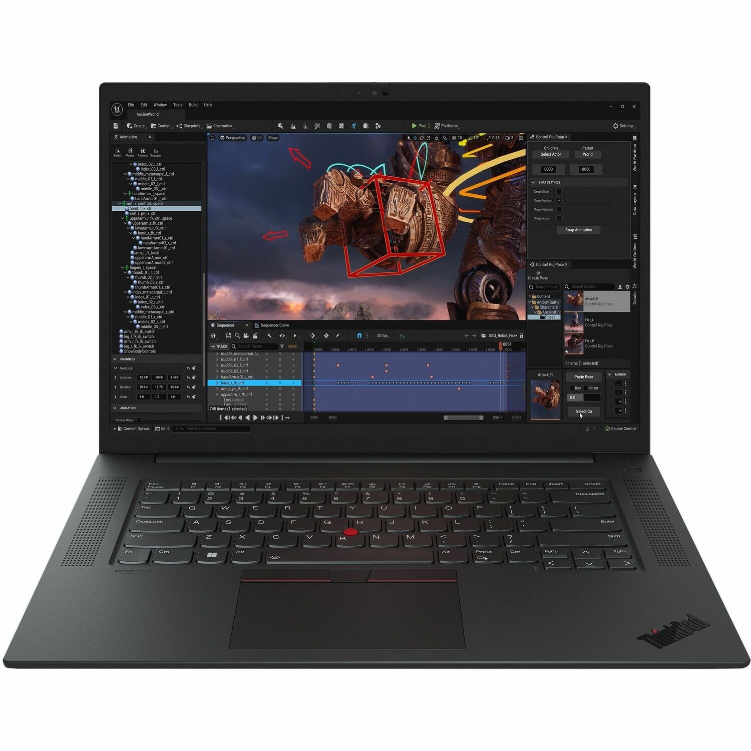 Lenovo ThinkPad P1 Gen 6 21FV0023US 16" Mobile Workstation - WQXGA - Intel Core i7 13th Gen i7-13700H - 16 GB - 512 GB SSD - English Keyboard - Black Paint