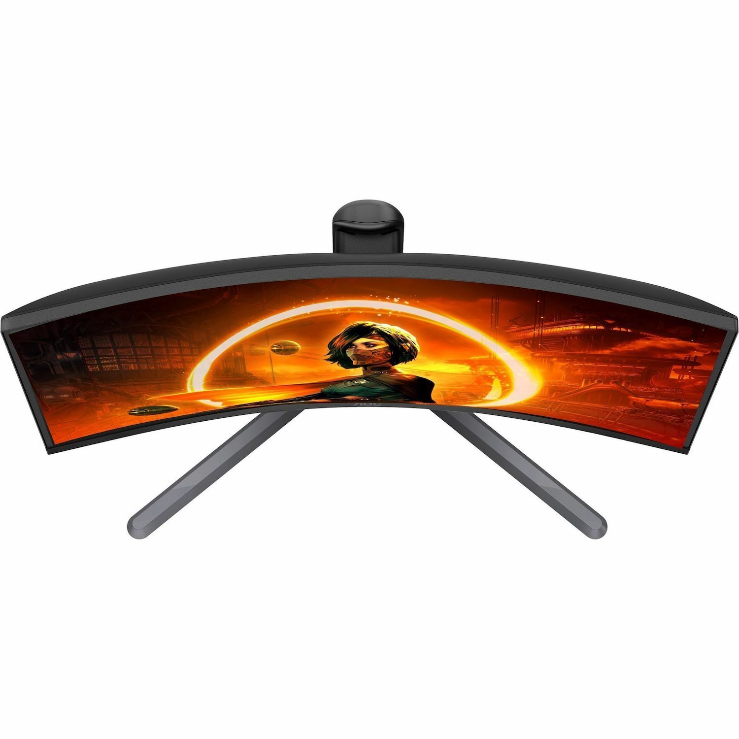 AOC CQ27G3Z 27" Class WQHD Curved Screen Gaming LED Monitor - 16:9 - Black, Red