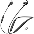 Jabra EVOLVE 65e UC Wireless Behind-the-neck, Earbud Stereo Earset - Black