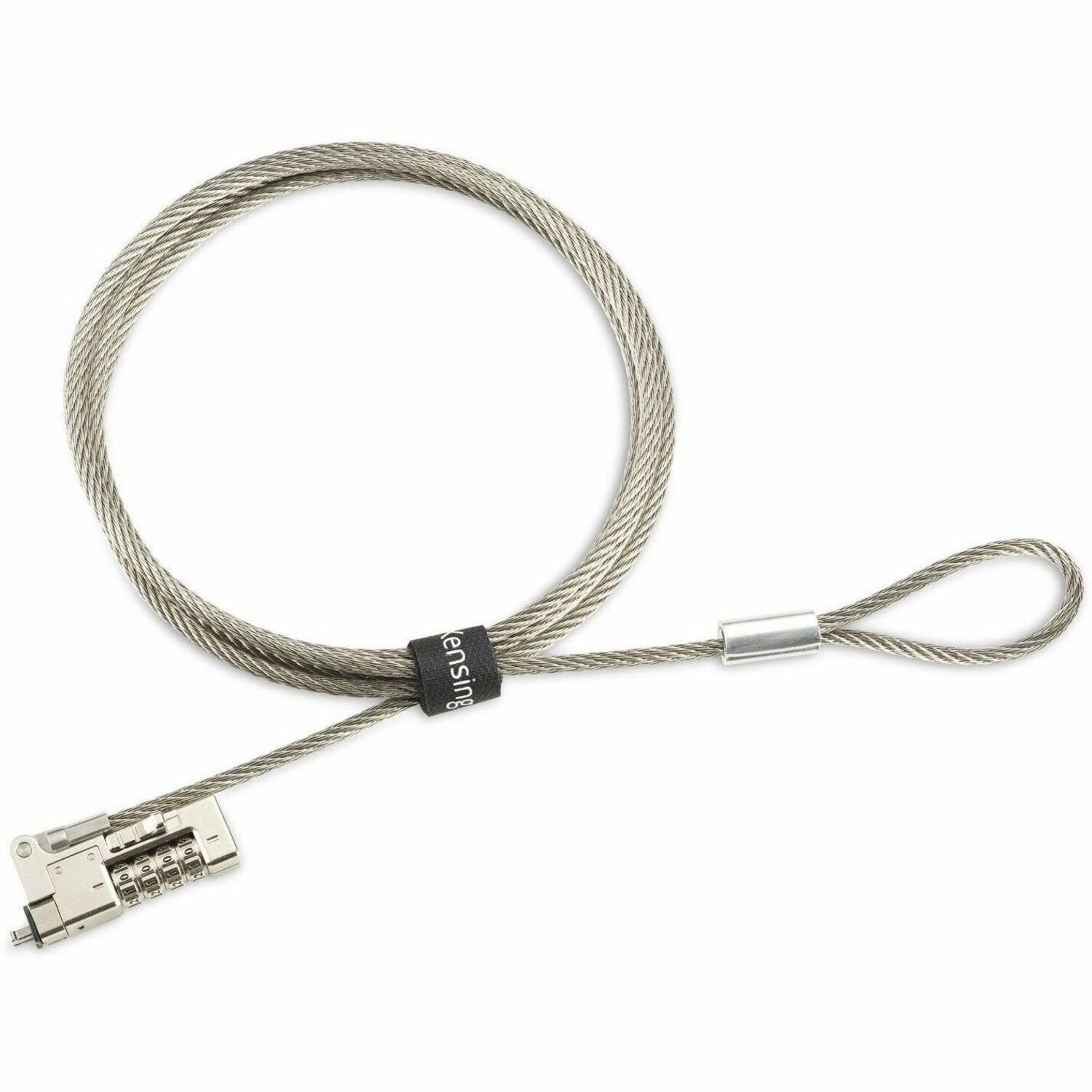 Kensington Slim NanoSaver 2.0 EQ Combination Laptop Lock - Serialized Single-Pack