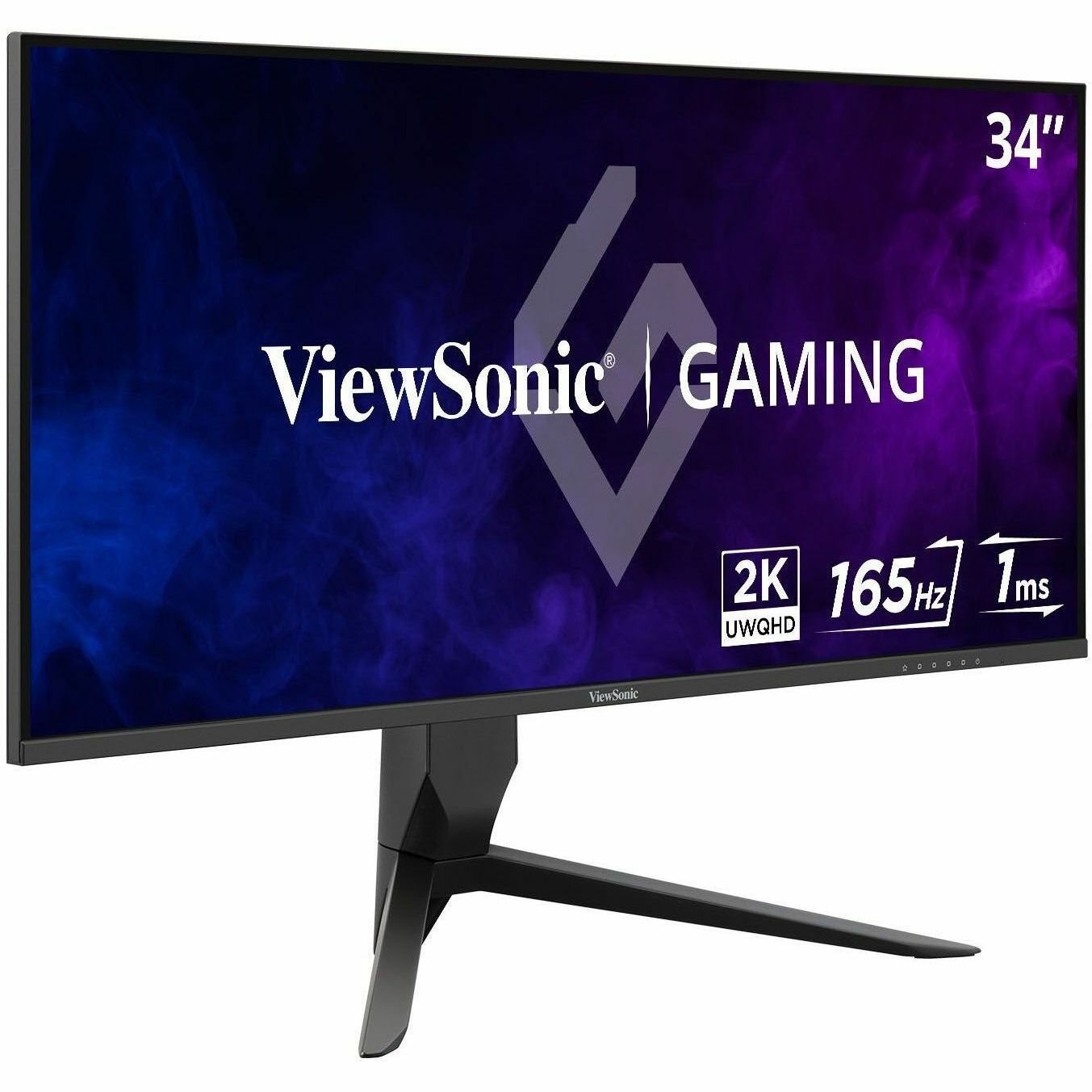 ViewSonic VX3418-2K 34" 21:9 1440p 1ms 165Hz Gaming Monitor with FreeSync Premium, Eye Care, HDMI, DisplayPort and USB