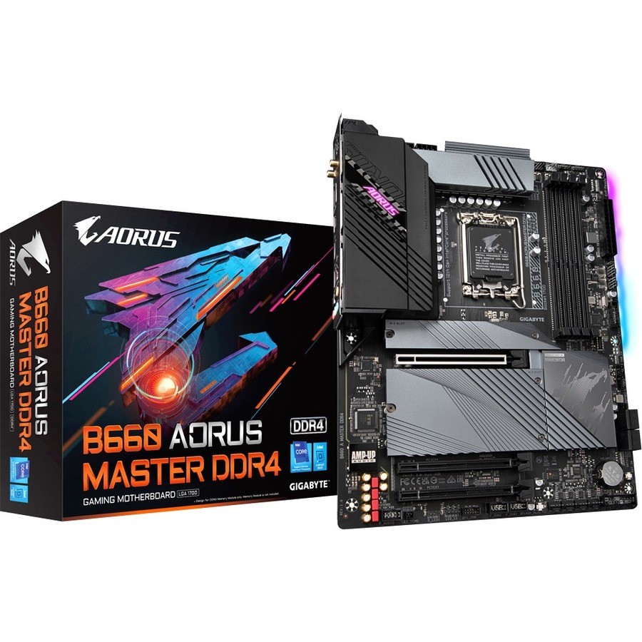 GIGABYTE Ultra Durable B660 AORUS MASTER DDR4 Gaming Desktop Motherboard - Intel B660 Chipset - Socket LGA-1700 - Intel Optane Memory Ready - ATX