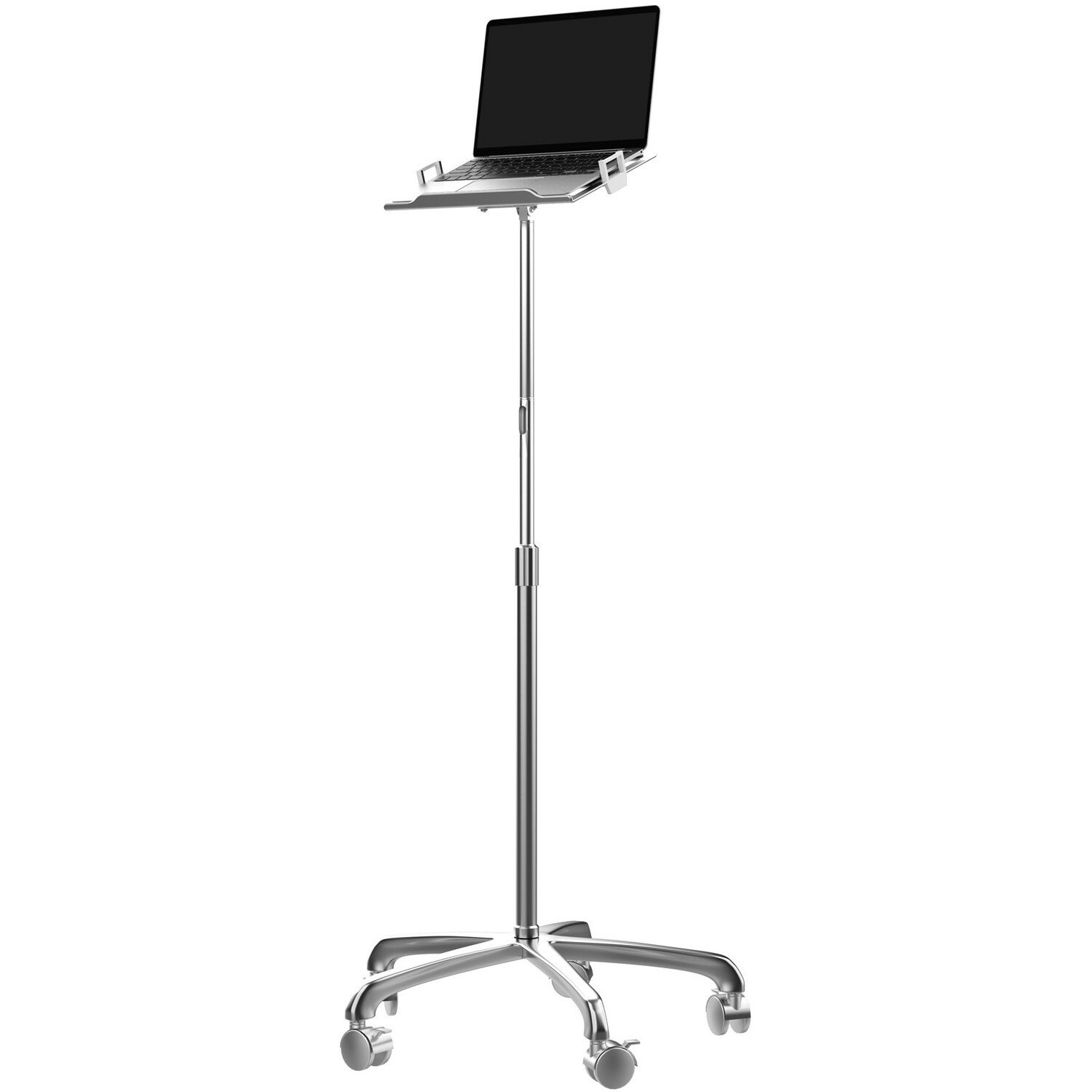 CTA Digital Rolling Floor Stand with Laptop Mount