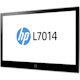 HP L7014 14" Class WXGA LCD Monitor - 16:9 - Black, Asteroid