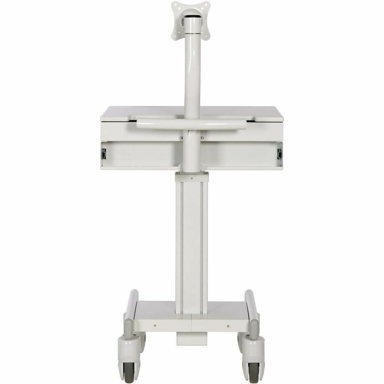 Tripp Lite series Mobile Workstation with Monitor Arm, Casters, Locking Drawer, TAA