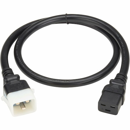 Eaton Tripp Lite Series PDU Power Cords, C19 to P-Lock C20 - Heavy-Duty, 20A, 250V, 12 AWG, 3 ft. (0.9 m), Black, 6 Pack