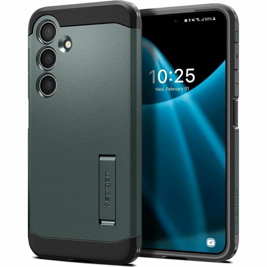 Spigen Tough Armor Case voor Samsung Galaxy S24 Smartphone, Stylus - Groen