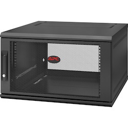 APC NetShelter 6U Wallmount Rack Enclosure Cabinet Single Hinged Server Depth