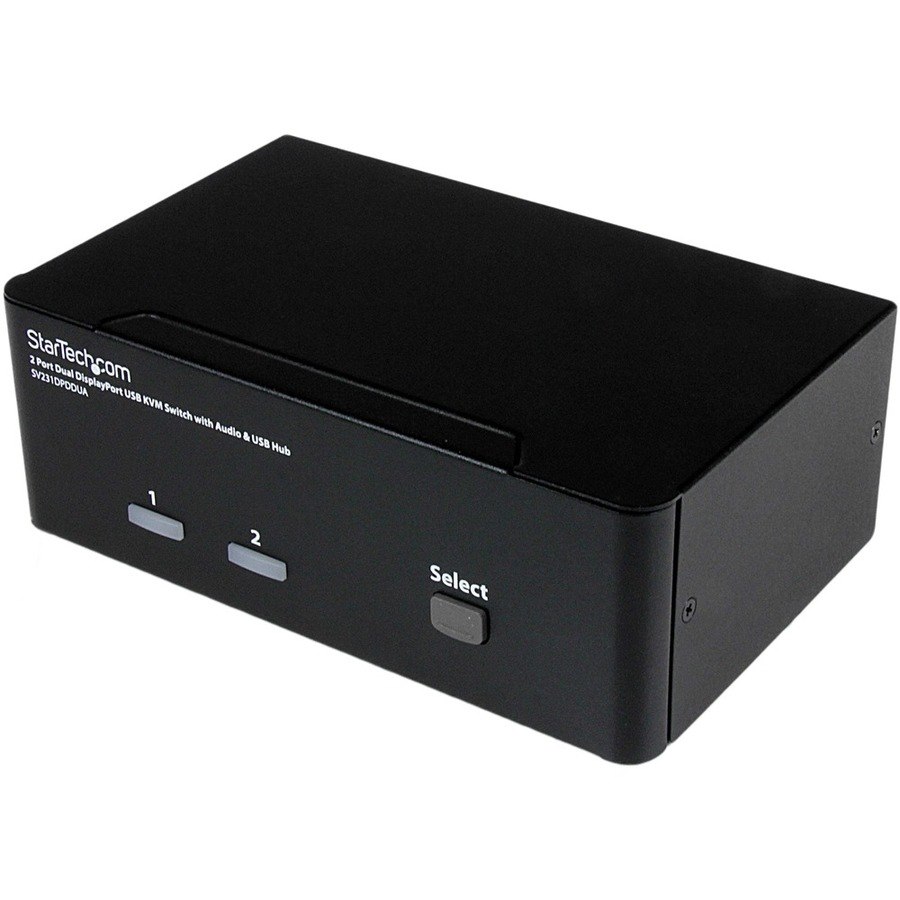 StarTech.com 2 Port Dual DisplayPort USB KVM Switch with Audio