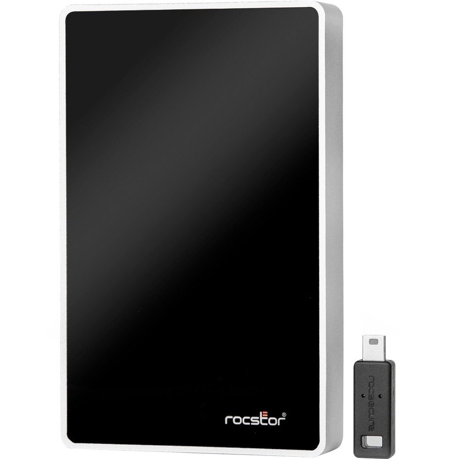 Rocstor Rocsecure EX32 1 TB Portable Rugged Hard Drive - 2.5" External - SATA (SATA/600) - Silver - TAA Compliant