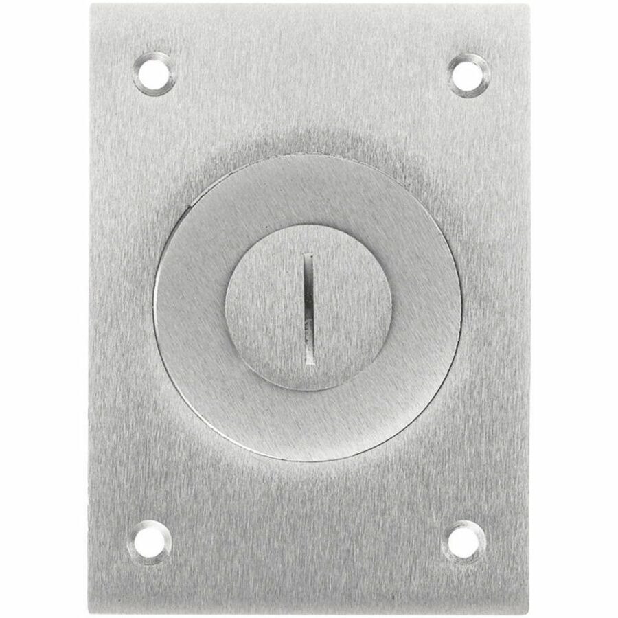 Hubbell Wiring Device-Kellems 1-Gang Cover, Rectangular, Combination 2-1/8"X 3/4" Threaded Opening, Aluminum