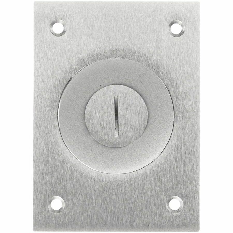Hubbell Wiring Device-Kellems 1-Gang Cover, Rectangular, Combination 2-1/8"X 3/4" Threaded Opening, Aluminum