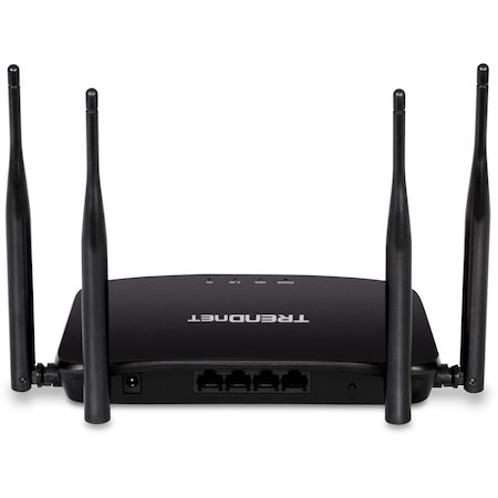 TRENDnet AC1200 Dual Band WiFi Router; TEW-831DR; 4 x 5dBi Antennas; Wireless AC 867Mbps; Wireless N 300Mbps; Business or Home Wireless AC Router for High Speed Internet; MU-MIMO Support