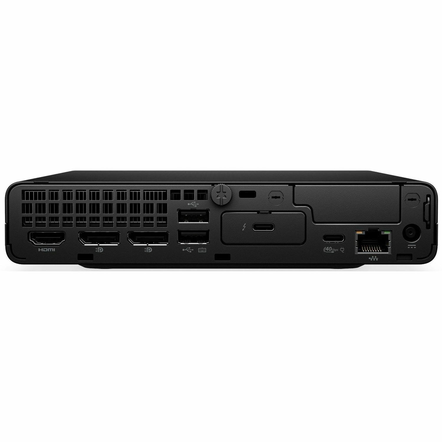 HP EliteDesk 8 G2a Desktop Computer - AMD Ryzen AI 5 Ryzen AI 400 Series 430 - 16 GB - 512 GB PCI Express NVMe 5.0 SSD - Mini PC - Jack Black