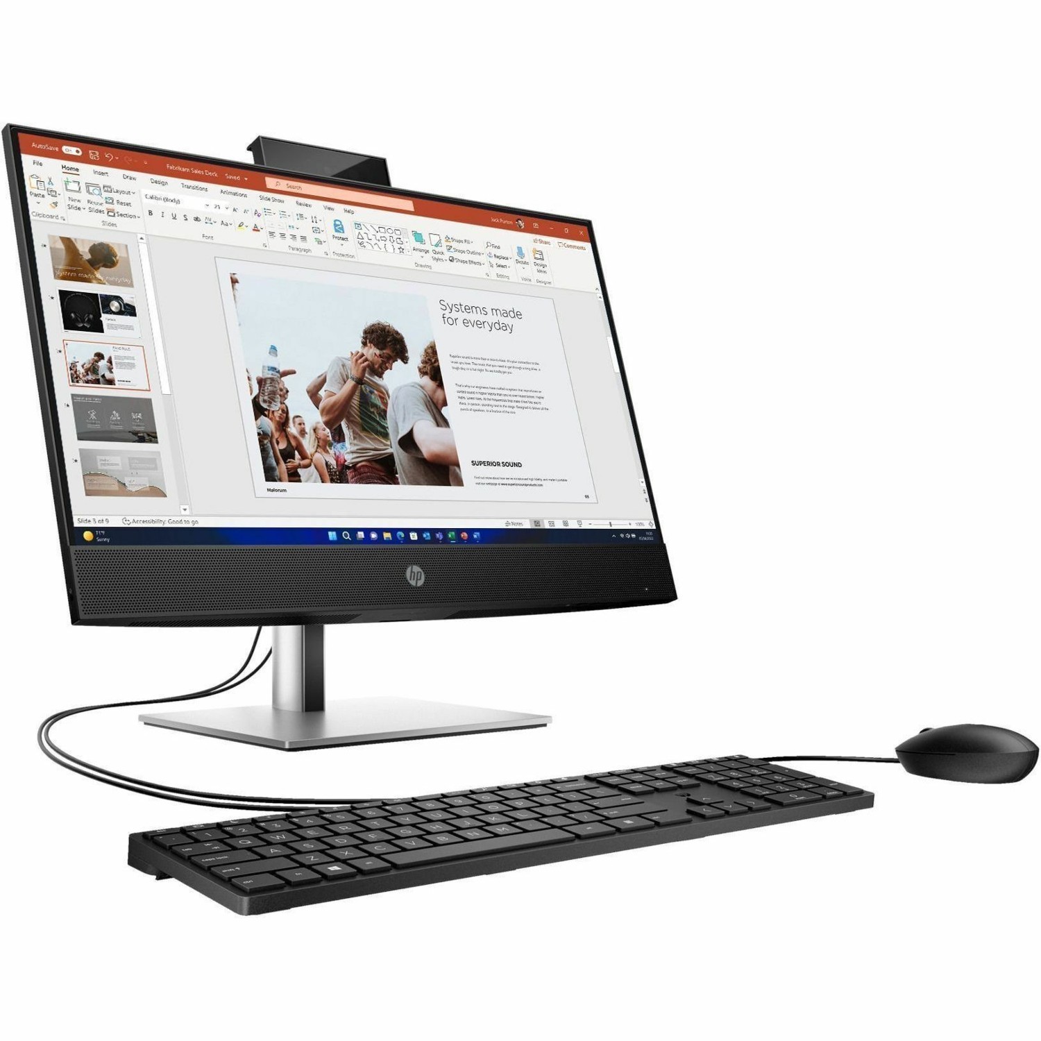 HP ProOne 440 G9 All-in-One Computer - Intel Core i5 14th Gen i5-14500T - 16 GB - 512 GB PCI Express NVMe SSD - 60.5 cm (23.8") Full HD - Desktop - Jet Black