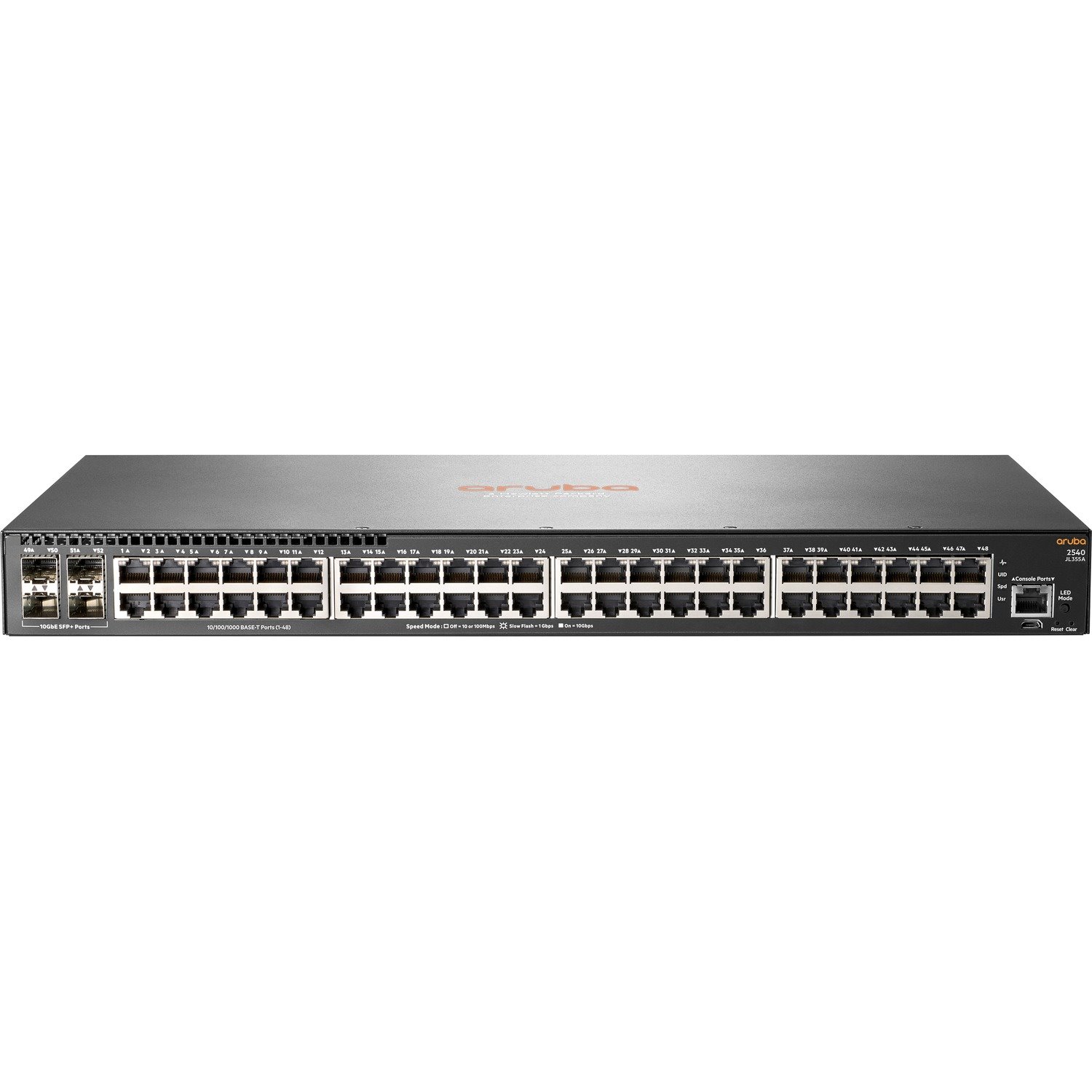 HPE 2540 2540 48G 4SFP+ 48 Ports Manageable Ethernet Switch - Gigabit Ethernet, 10 Gigabit Ethernet - 1000Base-X, 10/100/1000Base-T, 10GBase-X