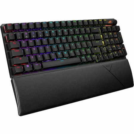 Asus ROG Strix Scope II 96 Wireless Gaming Keyboard - Wired/Wireless Connectivity - USB 2.0 Type A Interface - RGB LED - Black