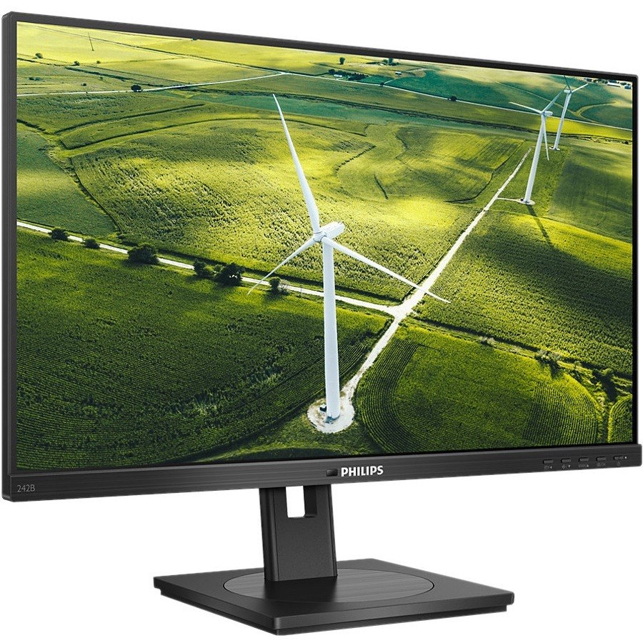 Philips 242B1G 24" Class Full HD LCD Monitor - 16:9 - Textured Black