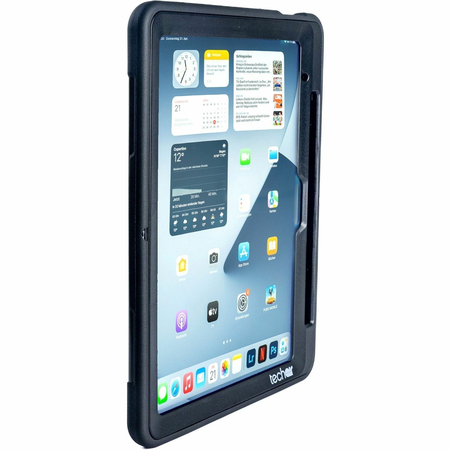 tech air Rugged Case for Apple iPad Air 11 (2025), iPad (10th Generation) Tablet - Black