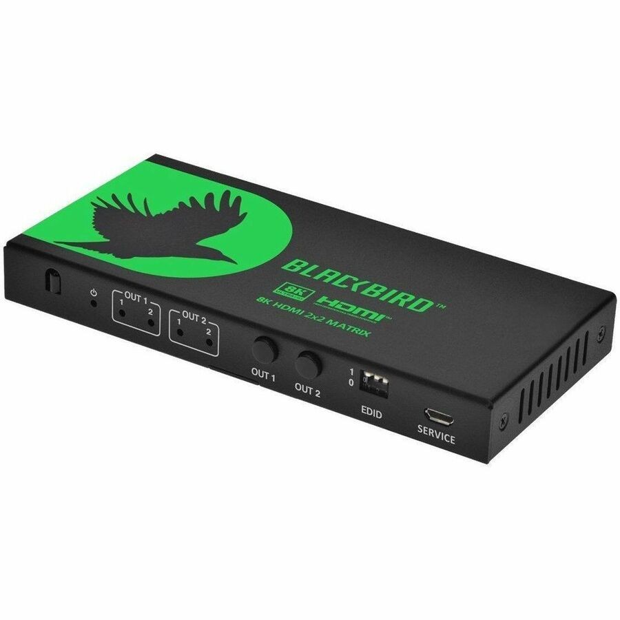Monoprice Blackbird 2X2 Hdmi Matrix With Audio Extraction_ Hdmi 2.1_ HDCP 2.3