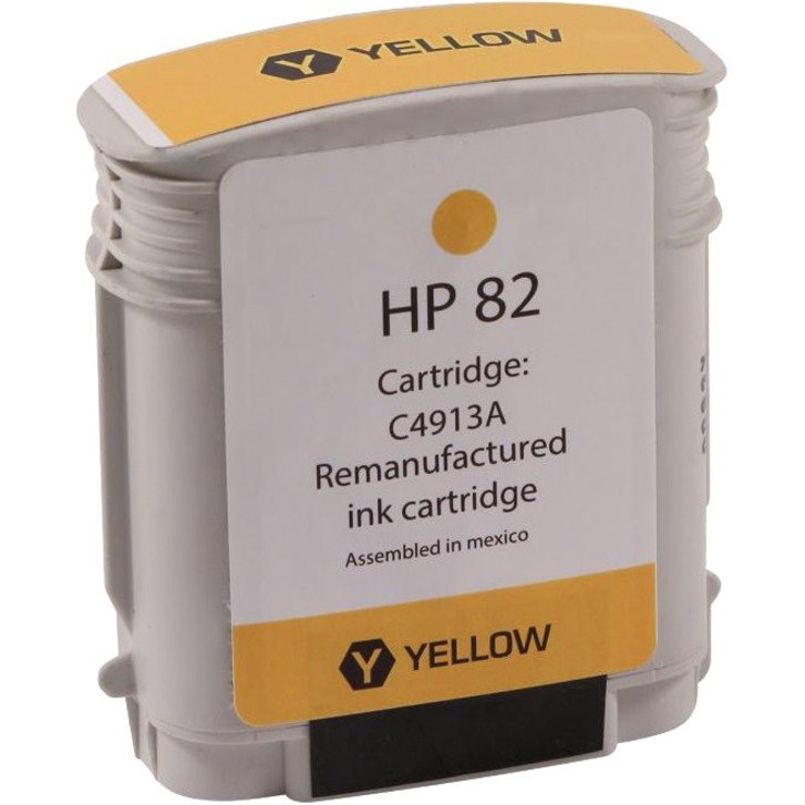 WF Remanufactured High Yield Yellow Wide Format Ink Cartridge for HP 82 (C4913A)