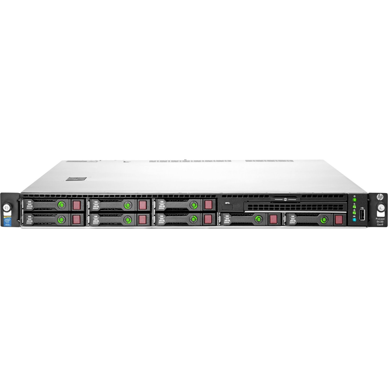 HPE ProLiant DL120 G9 1U Rack Server - 1 Xeon E5-2630 v4 2.20 GHz - 8 GB RAM - Serial Attached SCSI (SAS), Serial ATA Controller