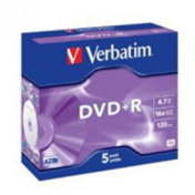 Verbatim DVD Recordable Media - DVD+R - 16x - 4.70 GB - 5