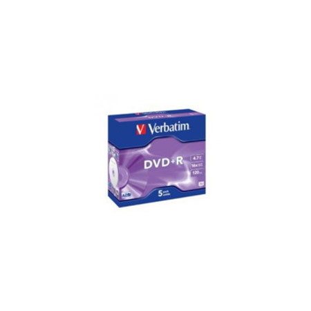 Verbatim DVD Recordable Media - DVD+R - 16x - 4.70 GB - 5