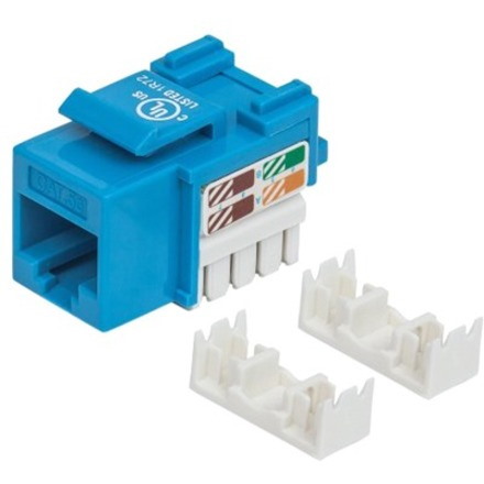 Manhattan Keystone Jack, Cat5e, UTP, Punch-down, Blue