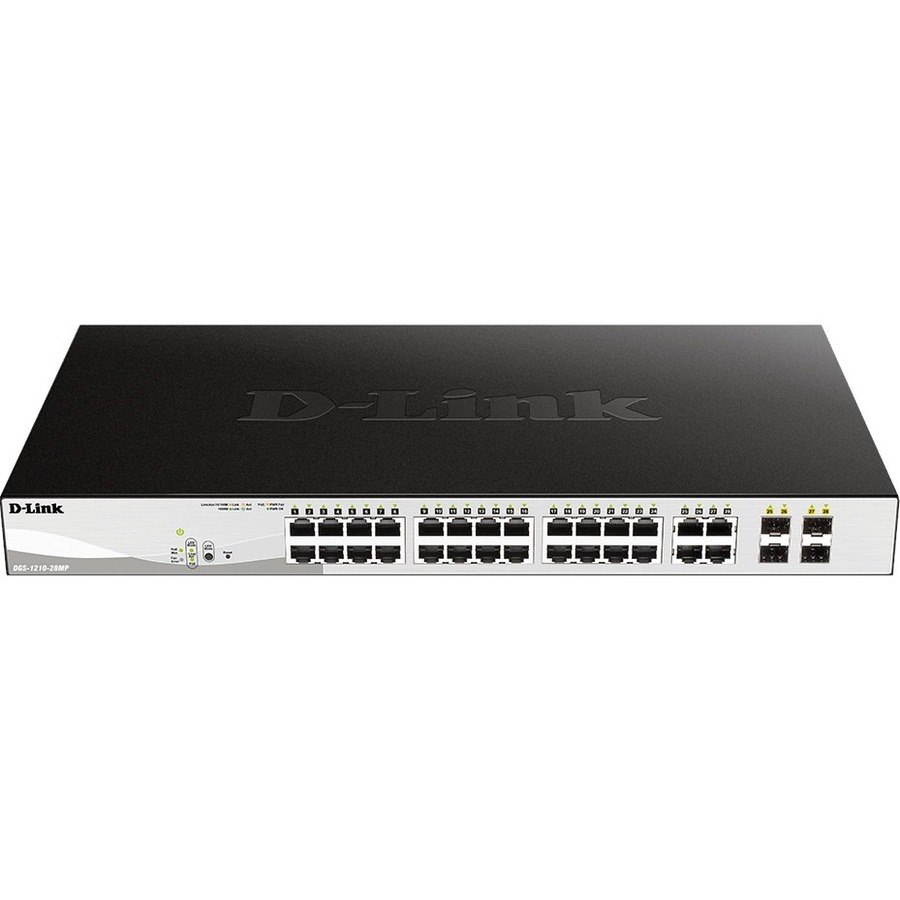 D-Link DGS-1210 DGS-1210-28MP 24 Anschl&uuml;sse Verwaltbar Ethernet-Switch - Gigabit-Ethernet - 10/100/1000Base-T, 1000Base-X