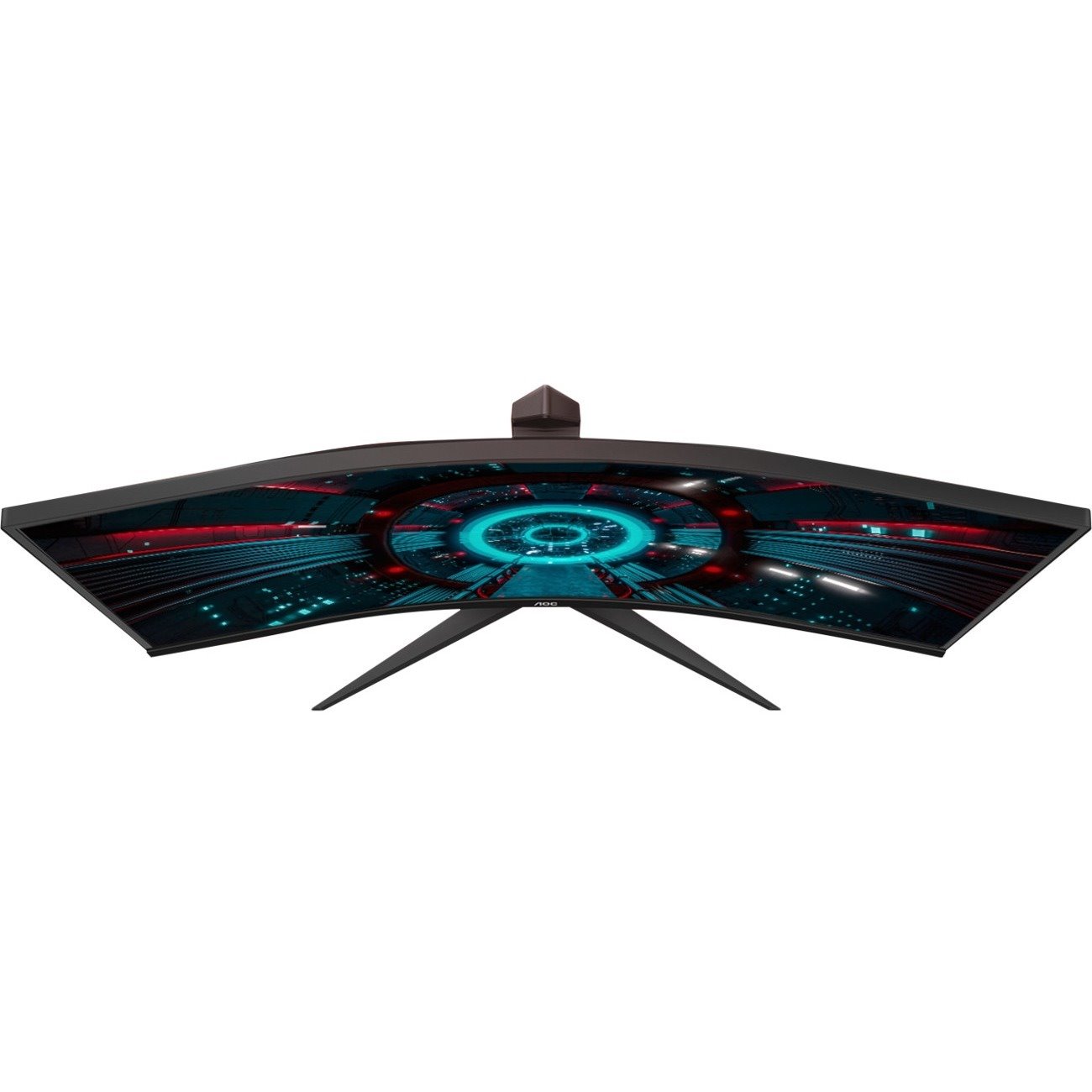 AOC C27G2ZE 27" Class Full HD Curved Screen Gaming LCD Monitor - 16:9 - Black Red