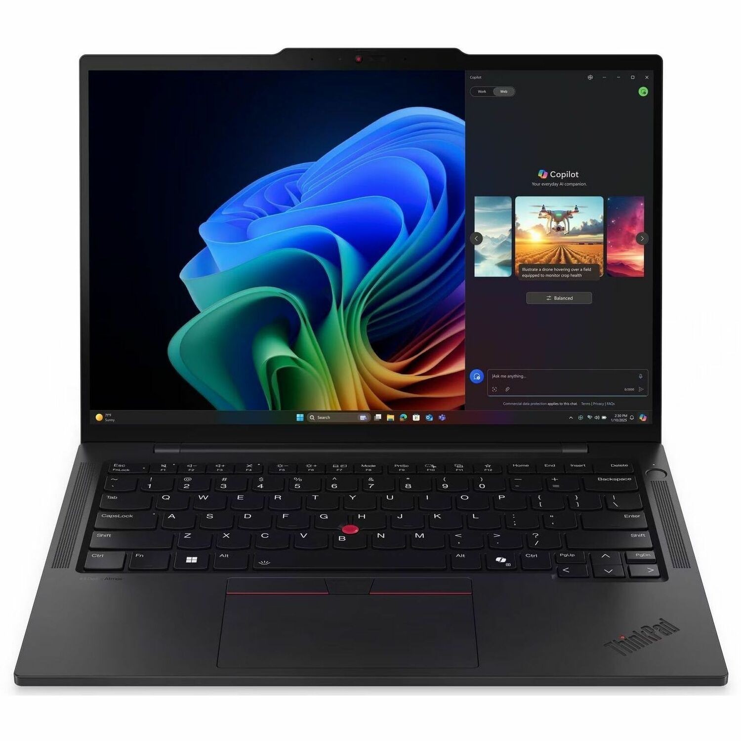 Lenovo ThinkPad T14s Gen 6 21QX00LQAU 14" Touchscreen Copilot+ PC Notebook - WUXGA - 60 Hz - Intel Core Ultra 7 268V - 32 GB - 512 GB SSD - English Keyboard - Black