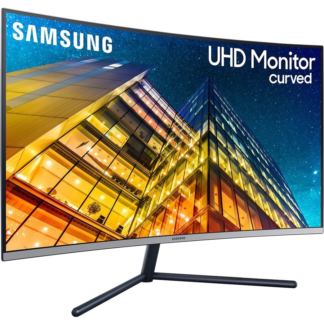 Samsung U32R590CWN 32" Class 4K UHD Curved Screen LCD Monitor - 16:9 - Dark Blue Gray