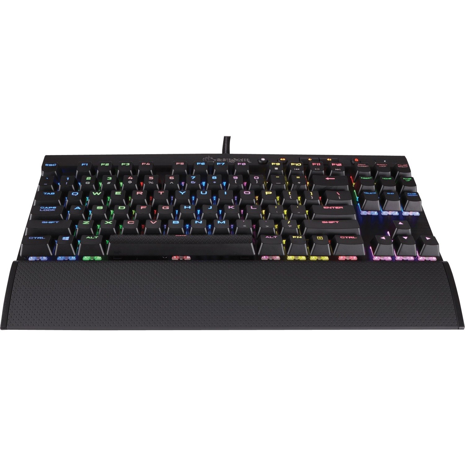 Corsair LUX K65 Keyboard - Cable Connectivity - USB 2.0 Interface - Black