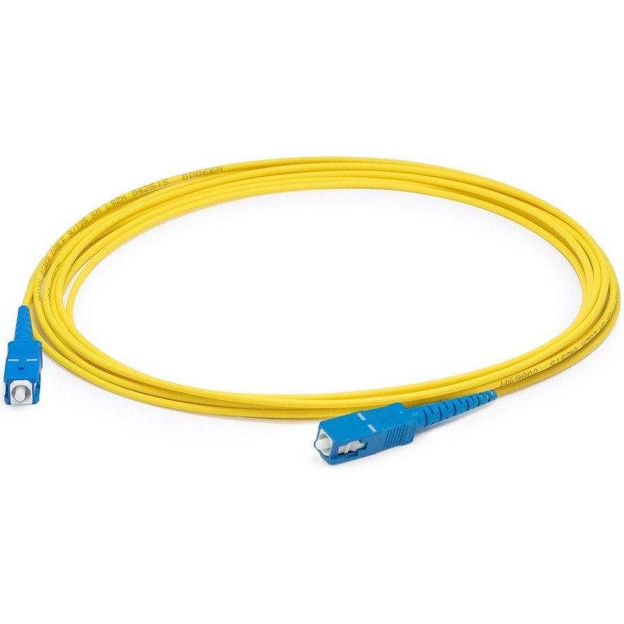 AddOn 5m SC to SC Yellow OS2 Simplex OFNR (Riser-Rated) SMF Fiber Patch Cable
